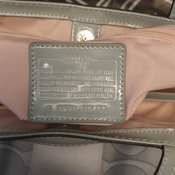 Silver Coach Handbag - Picture 7 of 7